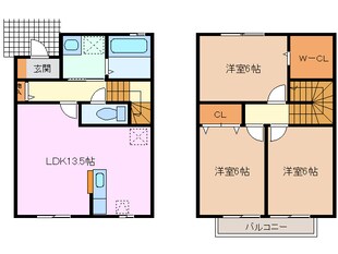 伊勢川島駅 徒歩18分 1階の物件間取画像